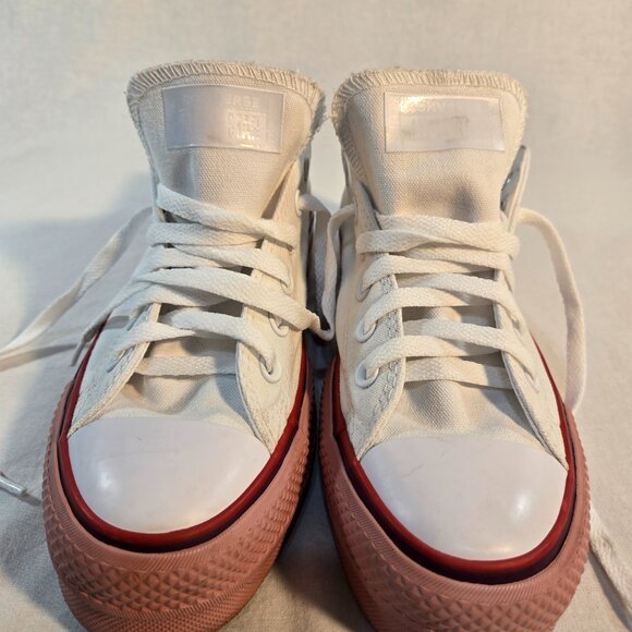 CONVERSE X O.P.I CTAS Lift Ox Canvas 566557C Pure Silver/White/Pink Size US 7.5 - Picture 11 of 16